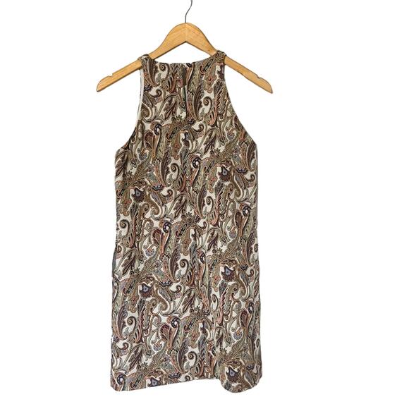 Zara Paisley Print Sleeveless A Line Dress Size S Small Multicolor - Picture 3 of 9